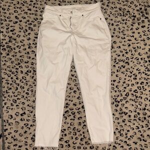 Old Navy White High-Waisted Pants